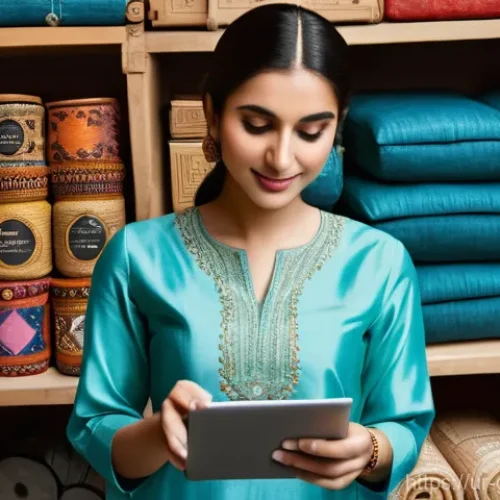 Home 17 글로벌 무역의 최신 트렌드 분석 - **Image Prompt: Global Reach of Local Artisans**
"A bright, dynamic scene showcasing a modern Pa...