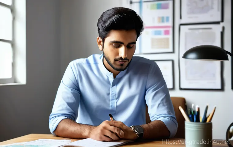 무역 전문가가 알려주는 창업 노하우 - **Prompt:** A young, ambitious Pakistani entrepreneur, a man in his late 20s, wearing a smart casual...